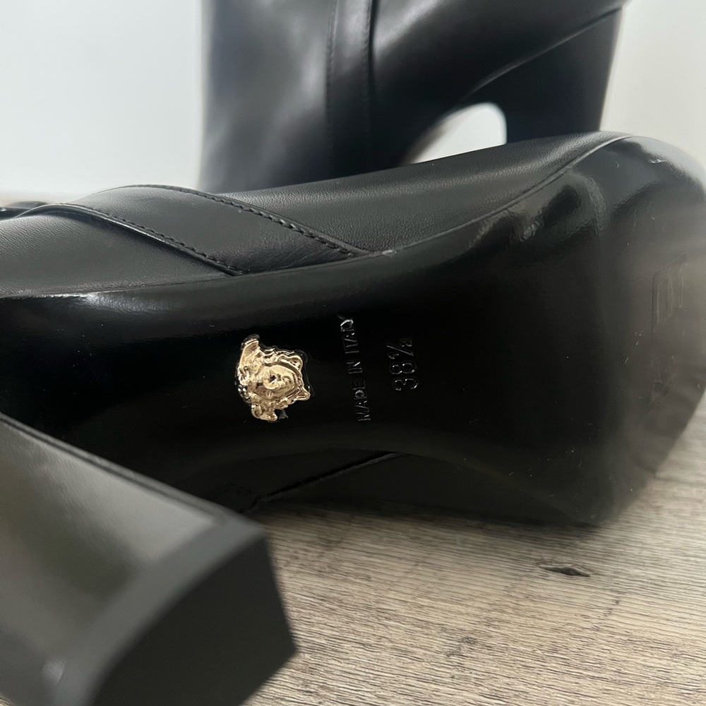 Versace knee high boots -brand new, never worn